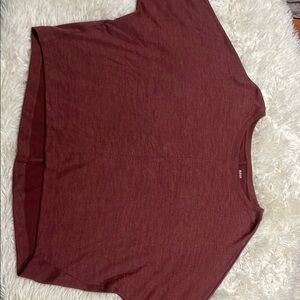 a.n.a Maroon Relaxed Boxy T-Shirt